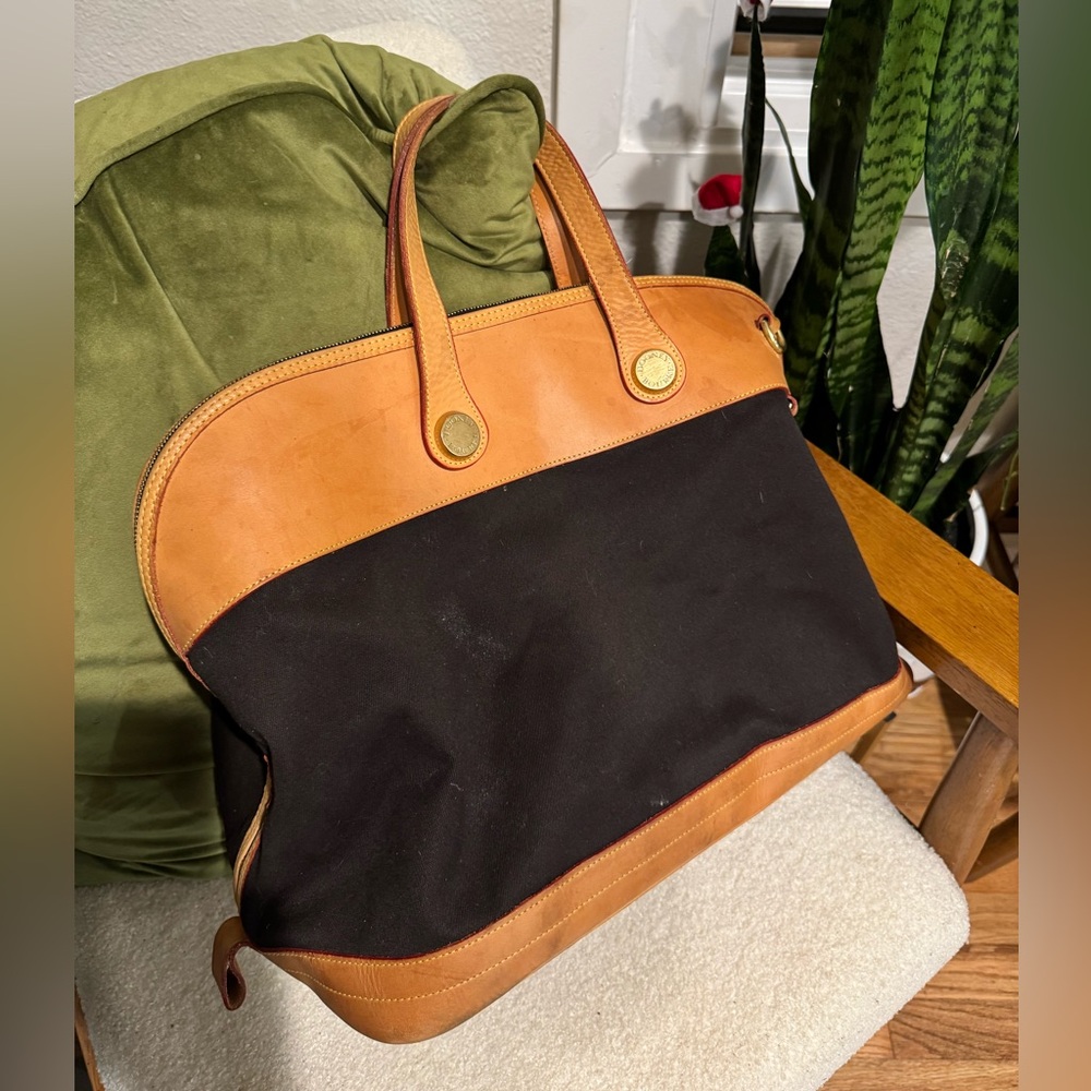 Dooney & Bourke Vintage Black Cabriolet Weekender Bag